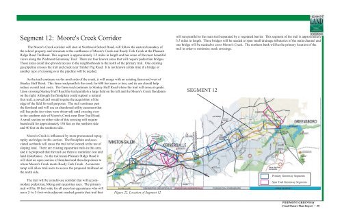 Piedmont Greenway Master Plan - Town of Kernersville