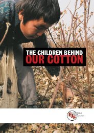 The Children behind Our Cotton - Environmental Justice Foundation