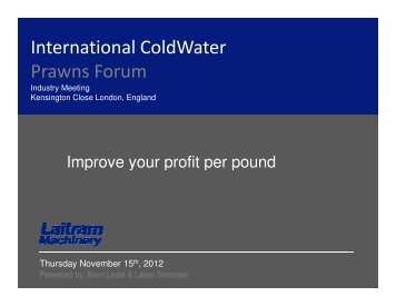 Increase your profit per pound with Laitram Machinery Solutions