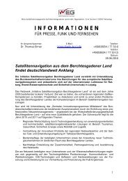 Satellitennavigation aus dem Berchtesgadener Land ... - WFG-BGL