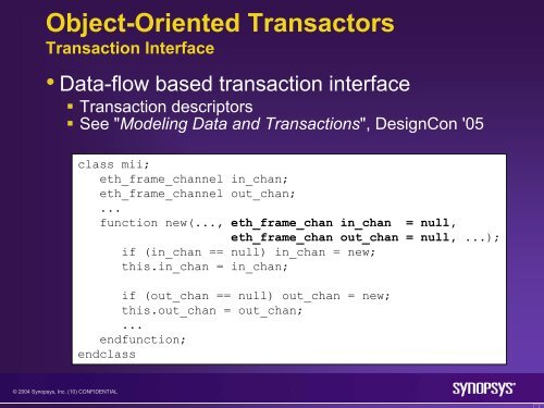 Verification Methodology using Vera