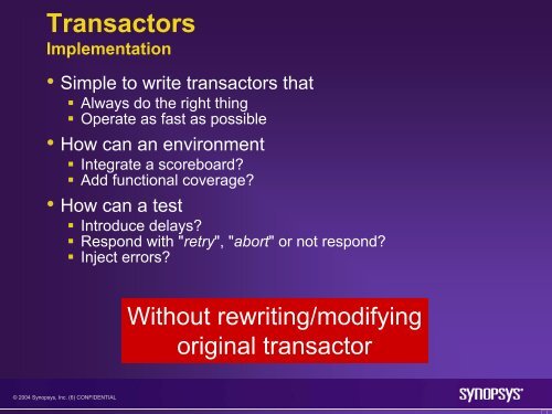 Verification Methodology using Vera