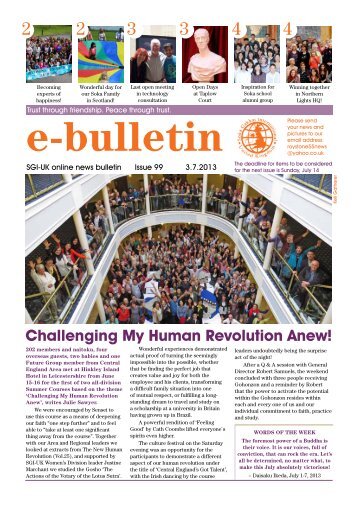 Challenging My Human Revolution Anew! - SGI-UK E-Bulletin and ...