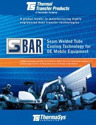 Seam Welded Tube Cooling Technology for OE mobile ... - ThermaSys