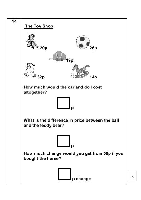 Year 2 Block 1 Assessment Part 1 - Wigan Schools Online