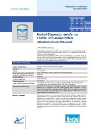 Herbol-Dispersionsentferner CKW- und aromatenfrei