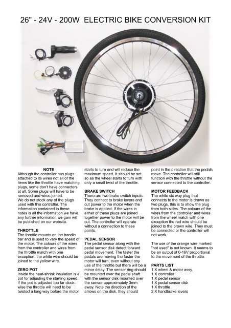 motor used in electric bike