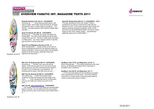 Magazine Test Overview 2011-24.03 - Fun Sports