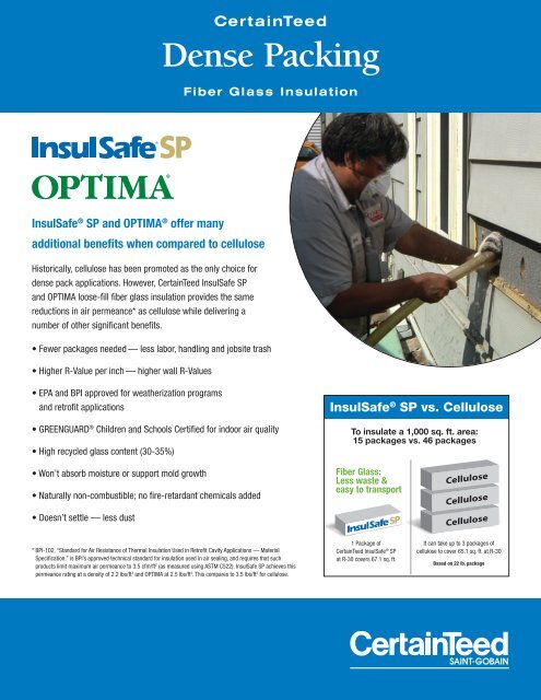 Insulsafe Sp Coverage Chart