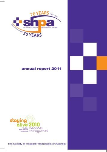 2011 ANNUAL REPORT - FINAL.indd - The Society of Hospital ...