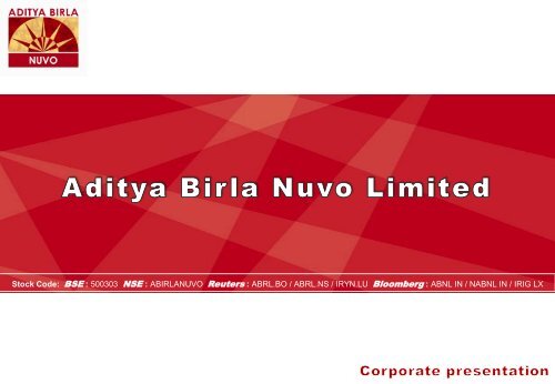 Aditya Birla Nuvo Limited - Aditya Birla Nuvo, Ltd
