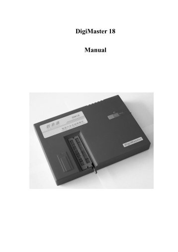 DigiMaster 18 Manual - Key Programmer