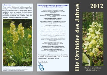 Orchidee des Jahres 2012 - AHO-Hessen