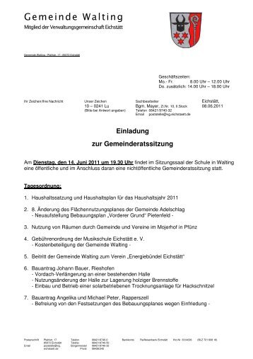 Ergebnis - Archiv - Walting