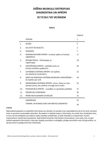 diÅ¡Äna muskuÄ¼u distrofijas diagnostika un aprÅ«pe ... - CARE-NMD