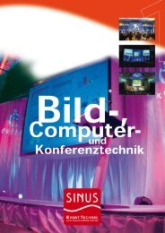 Bild-, Computer- & Konferenztechnik - SINUS Event-Technik GmbH