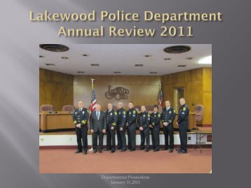 Departmental Promotions January 31,2011 - City of Lakewood, Ohio