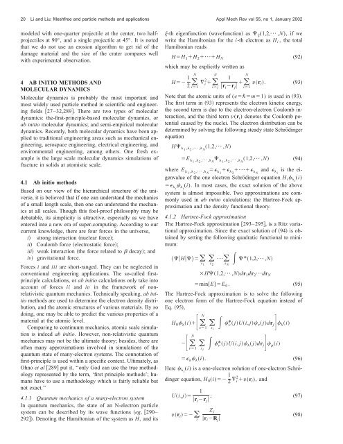 Meshfree and particle methods and their applications - TAM ...