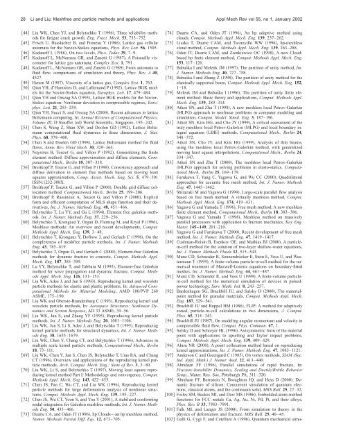 Meshfree and particle methods and their applications - TAM ...