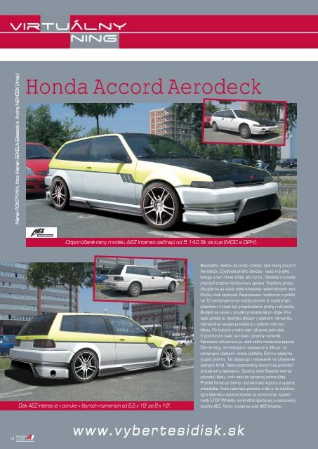 Honda Accord Aerodeck - AutoTuning.sk