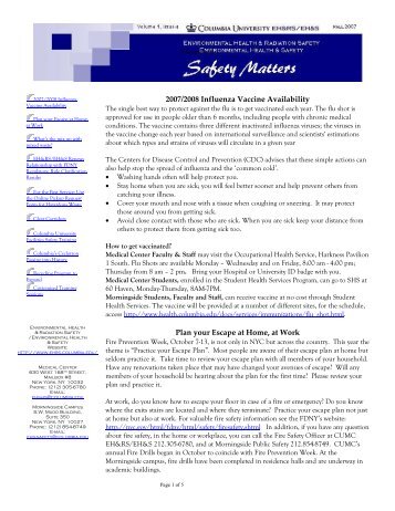 Fire Safety Œ Plan your Escape - Environmental Health & Safety ...