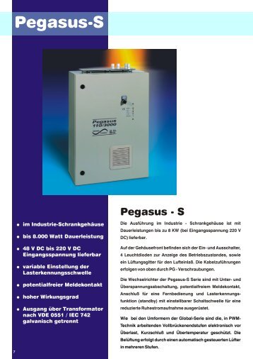 Pegasus-S - Batterielader