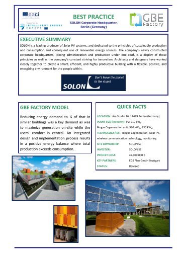 Download Solon report - GBEfactory