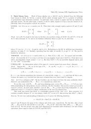 Matrices over R and Z - PIMS