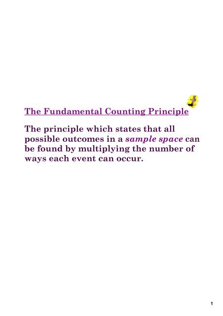 Fundamental Counting Principle and Factorial Notation