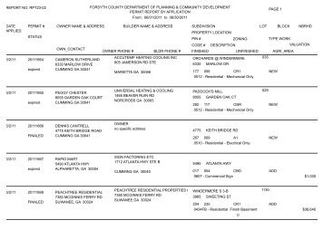 REPORT NO - Forsyth County Government