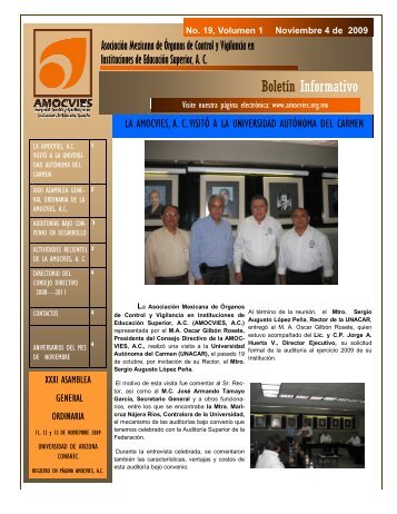 Boletin Informativo 19, volumen 1.pdf - Amocvies