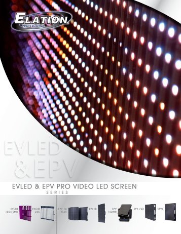 EPV Series Brochure (pdf) - Elation Professional