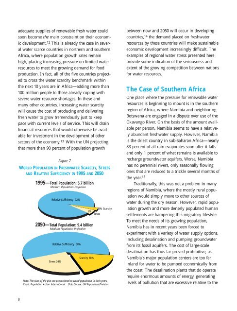 Sustaining water, easing scarcity - Population Action International