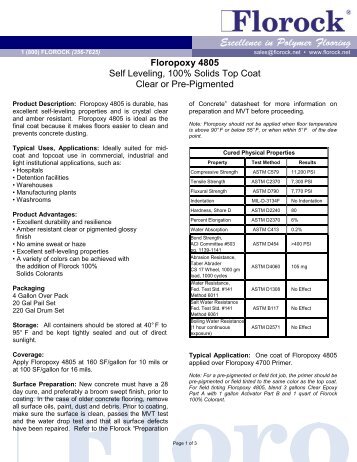 Download Technical Data Sheet - Florock Polymer Flooring