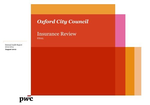 Insurance Review - Pricewaterhousecoopers (PWC) PDF 176 KB