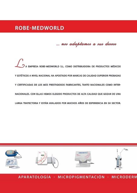 Catálogo de Productos ROBE-MEDWORLD
