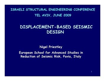 DISPLACEMENT-BASED SEISMIC DESIGN