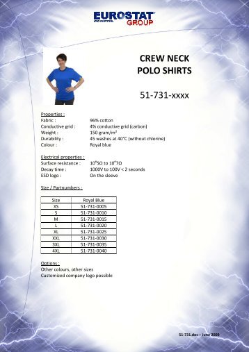 CREW NECK POLO SHIRTS 51-731-xxxx - Sinerji Grup