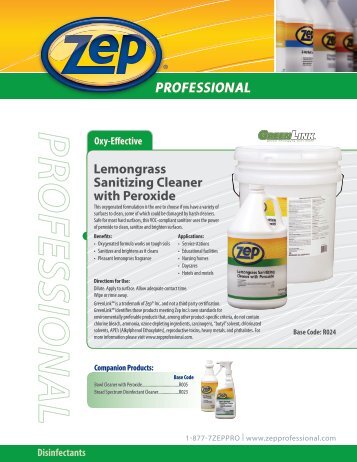 Product Sheet - Zep Professional