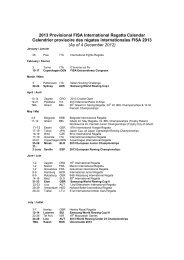 2013 Event Calendar - World Rowing