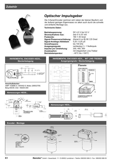 weitere Info www.nanotec.de Schrittmotoren Ansteuerungen DC ...