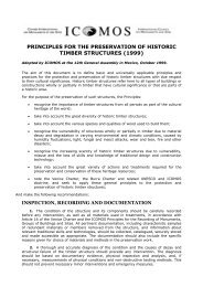 principles for the preservation of historic timber structures - Icomos