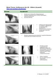 Modul Thorax | AuflÃ¶sung zu den UE â Bildern (Auswahl) http://vet ...