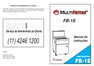 Baixe o manual em PDF: Fritadeira Comercial ElÃ©trica - Grupo NestIs