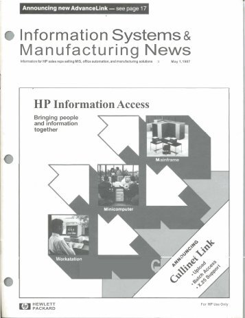 Information Systems Manufacturing News - HP Computer Museum
