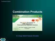 Combination Products and Asia Regional Medical Device ...