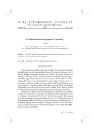 folia entomologica hungarica - Magyar TermÃ©szettudomÃ¡nyi MÃºzeum