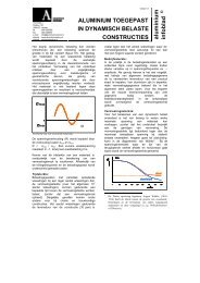 ALUMINIUM TOEGEPAST IN DYNAMISCH BELASTE ...