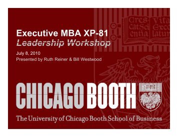 P - Chicago Booth Portal