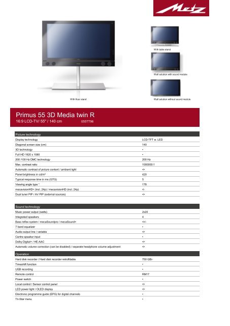 Primus 55 3D Media twin R - Metz